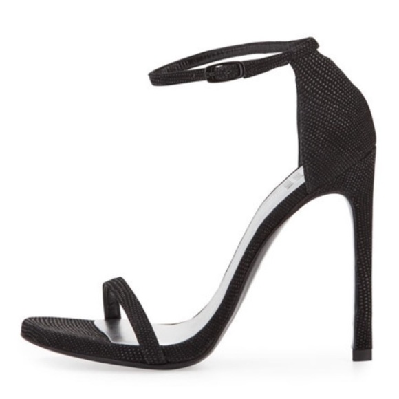 Stuart WeitzmanNudist Goosebump Napa Sandal in Black